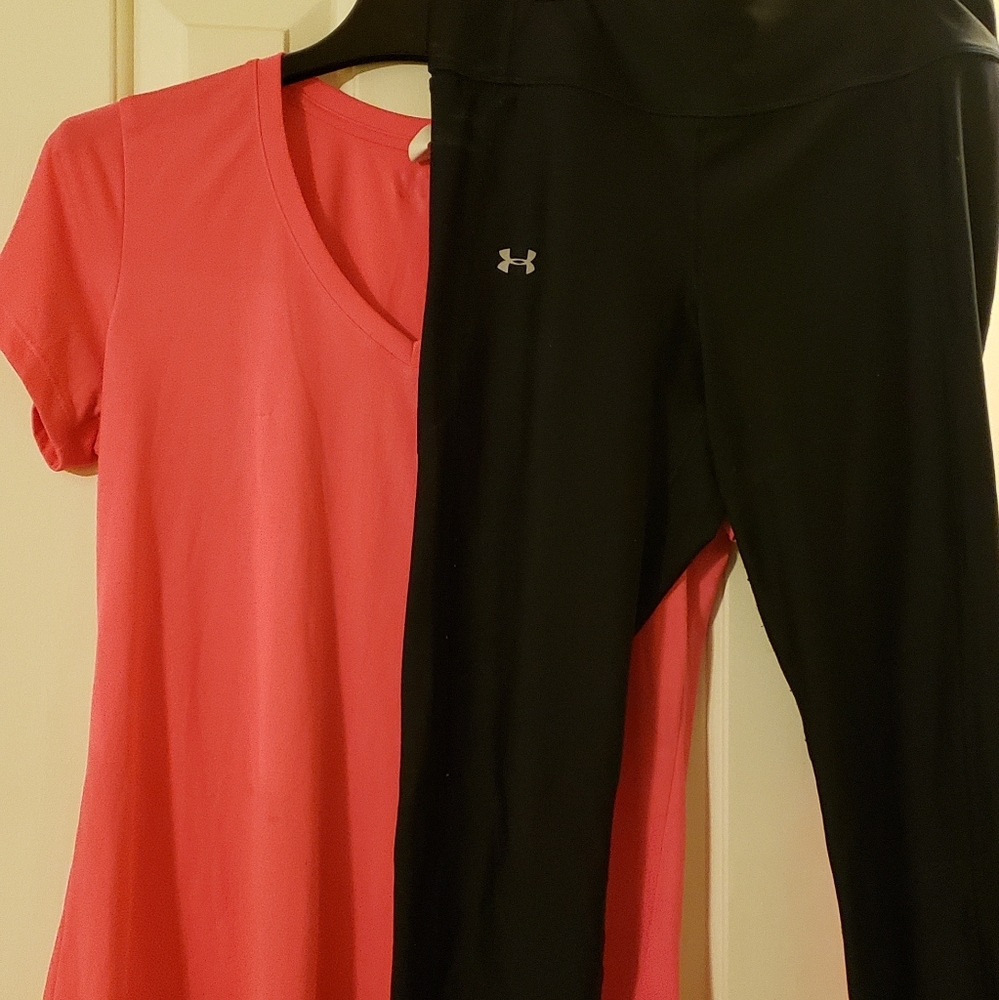 Under Armour Shirt and Capri Pants